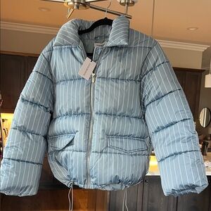 WEWOREWHAT collar puffer jacket